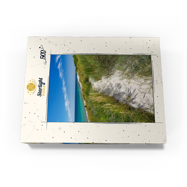 Beach with sand dunes of Vester Sømarken near Aakirkeby 500 Jigsaw Puzzle box view1