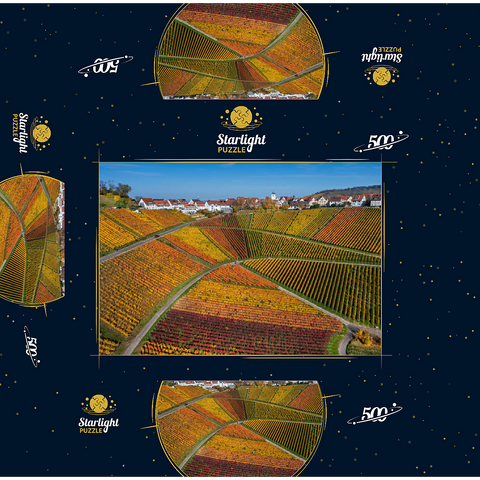 Vineyards near Rotenberg in the district of Untertürkheim 500 Jigsaw Puzzle box 3D Modell
