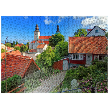 puzzleplate Old town with St. Mary's Cathedral, Visby, Gotland, Sweden 500 Jigsaw Puzzle