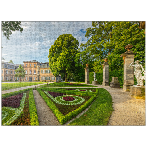 puzzleplate Fantaisie Rococo Style Castle and Castle Park in Donndorf 1000 Jigsaw Puzzle