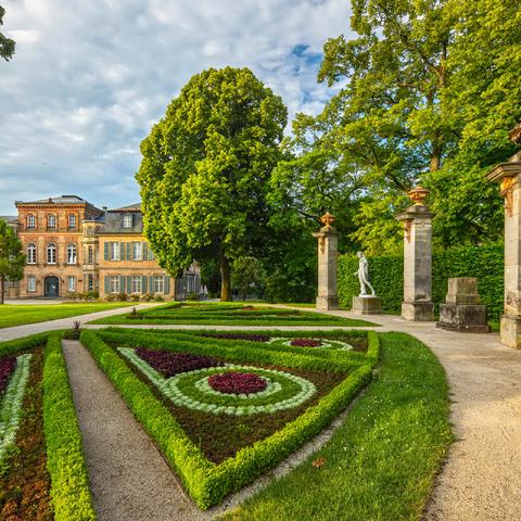 Fantaisie Rococo Style Castle and Castle Park in Donndorf 100 Jigsaw Puzzle 3D Modell
