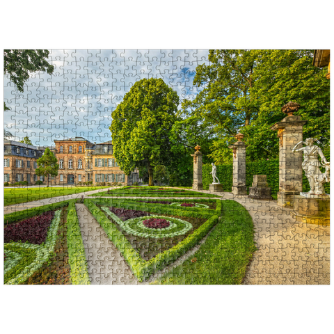 puzzleplate Fantaisie Rococo Style Castle and Castle Park in Donndorf 500 Jigsaw Puzzle