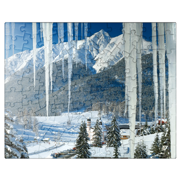 puzzleplate Seekircherl with Reitherspitze (2373m), Seefeld, Tyrol 100 Jigsaw Puzzle