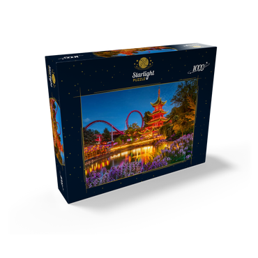 Chinese Pagoda at Tivoli Lake in Amusement Park 1000 Jigsaw Puzzle box view1