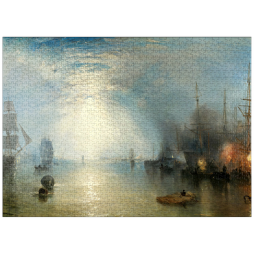 puzzleplate Keelmen Heaving in Coals by Moonlight 1000 Jigsaw Puzzle