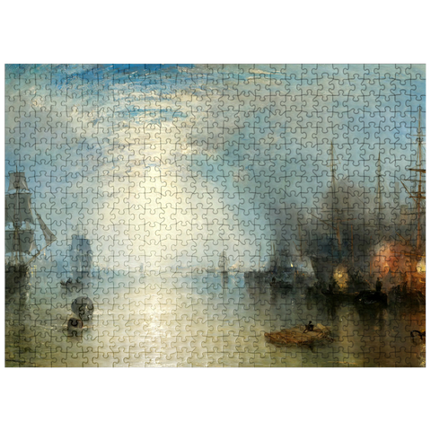 puzzleplate Keelmen Heaving in Coals by Moonlight 500 Jigsaw Puzzle