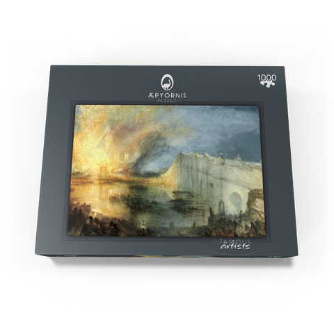 The Burning of the Houses of Lords and Commons, October 16, 1834 1000 Jigsaw Puzzle box view1
