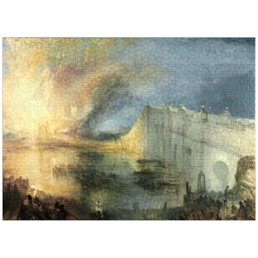 puzzleplate The Burning of the Houses of Lords and Commons, October 16, 1834 1000 Jigsaw Puzzle