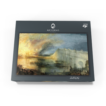 The Burning of the Houses of Lords and Commons, October 16, 1834 100 Jigsaw Puzzle box view1