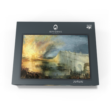 The Burning of the Houses of Lords and Commons, October 16, 1834 500 Jigsaw Puzzle box view1
