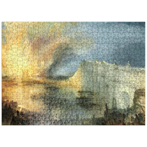 puzzleplate The Burning of the Houses of Lords and Commons, October 16, 1834 500 Jigsaw Puzzle