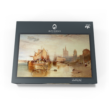 Cologne, the Arrival of a Packet-Boat: Evening 100 Jigsaw Puzzle box view1