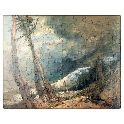 puzzleplate Mer de Glace, in the Valley of Chamouni, Switzerland 100 Jigsaw Puzzle