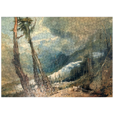 puzzleplate Mer de Glace, in the Valley of Chamouni, Switzerland 500 Jigsaw Puzzle