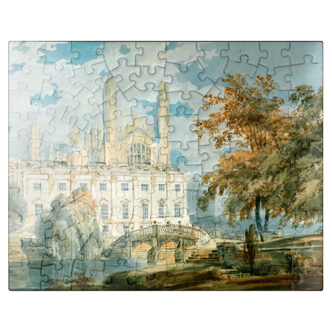 puzzleplate Clare Hall and King's College Chapel, Cambridge, from the Banks of the River Cam 100 Jigsaw Puzzle