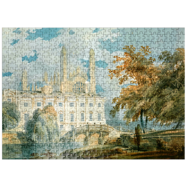 puzzleplate Clare Hall and King's College Chapel, Cambridge, from the Banks of the River Cam 500 Jigsaw Puzzle