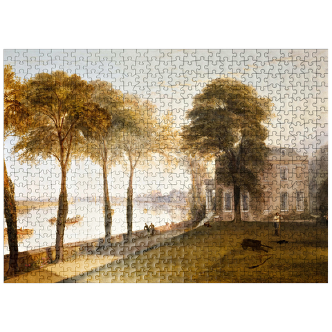 puzzleplate Mortlake Terrace: Early Summer Morning 500 Jigsaw Puzzle