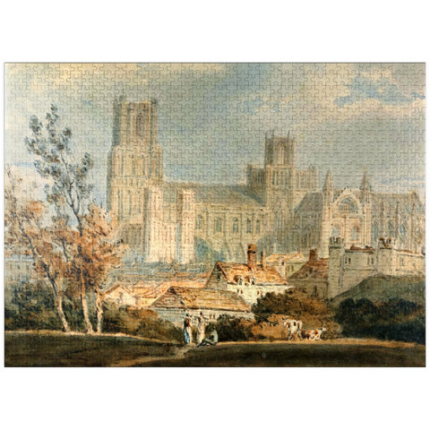 puzzleplate View of Ely Cathedral 1000 Jigsaw Puzzle