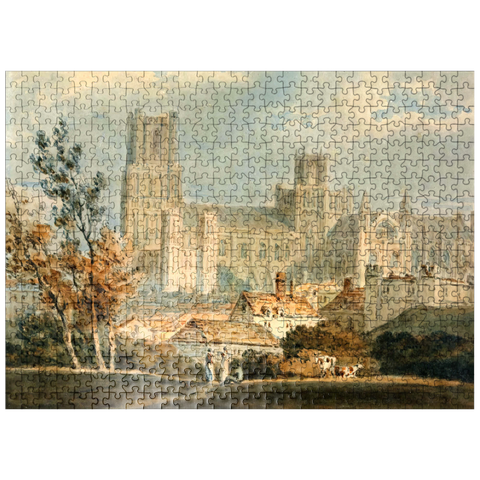 puzzleplate View of Ely Cathedral 500 Jigsaw Puzzle