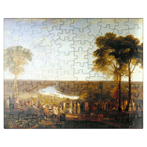 puzzleplate England: Richmond Hill, on the Prince Regent's Birthday 100 Jigsaw Puzzle