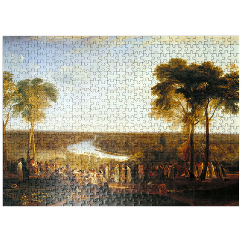 puzzleplate England: Richmond Hill, on the Prince Regent's Birthday 500 Jigsaw Puzzle