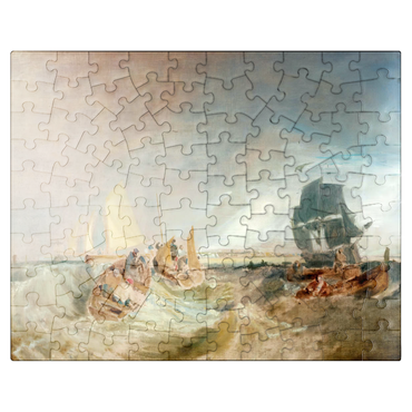 puzzleplate Shipping at the Mouth of the Thames 100 Jigsaw Puzzle
