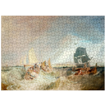 puzzleplate Shipping at the Mouth of the Thames 500 Jigsaw Puzzle