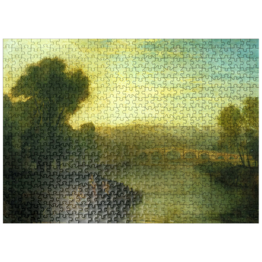 puzzleplate View of Richmond Hill and Bridge 500 Jigsaw Puzzle