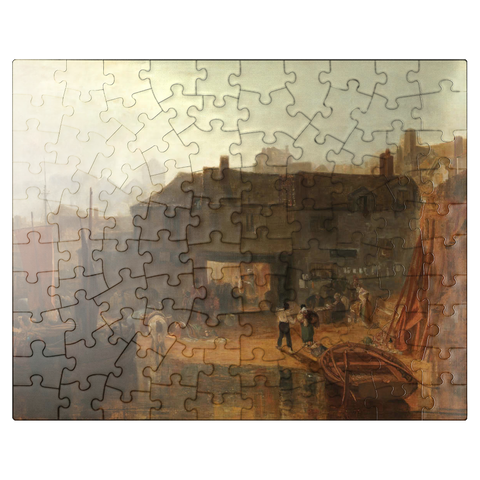puzzleplate Saltash with the Water Ferry, Cornwall 100 Jigsaw Puzzle