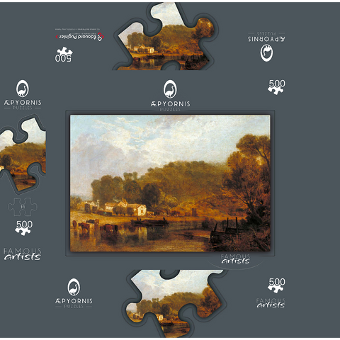 Cliveden on Thames 500 Jigsaw Puzzle box 3D Modell
