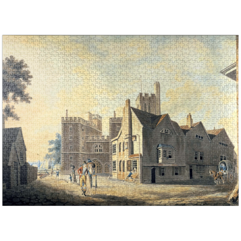 puzzleplate View of the Archbishop's Palace, Lambeth 1000 Jigsaw Puzzle