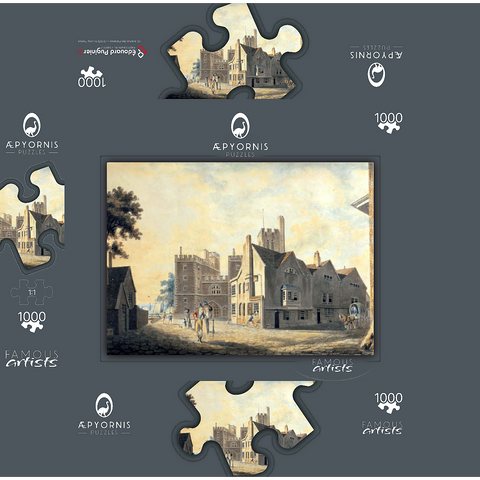 View of the Archbishop's Palace, Lambeth 1000 Jigsaw Puzzle box 3D Modell