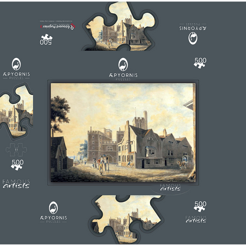 View of the Archbishop's Palace, Lambeth 500 Jigsaw Puzzle box 3D Modell