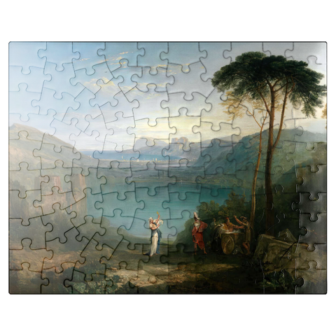 puzzleplate Lake Avernus: Aeneas and the Cumaean Sibyl 100 Jigsaw Puzzle