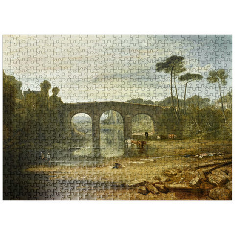puzzleplate Whalley Bridge and Abbey 500 Jigsaw Puzzle