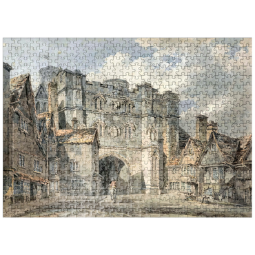 puzzleplate Christ Church Gate, Canterbury 500 Jigsaw Puzzle