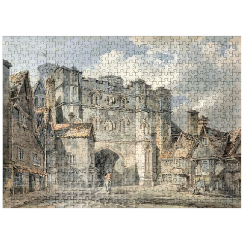 puzzleplate Christ Church Gate, Canterbury 500 Jigsaw Puzzle