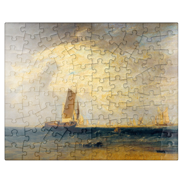puzzleplate Fishing upon the Blythe-Sand, Tide Setting In 100 Jigsaw Puzzle