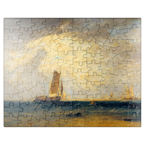 puzzleplate Fishing upon the Blythe-Sand, Tide Setting In 100 Jigsaw Puzzle