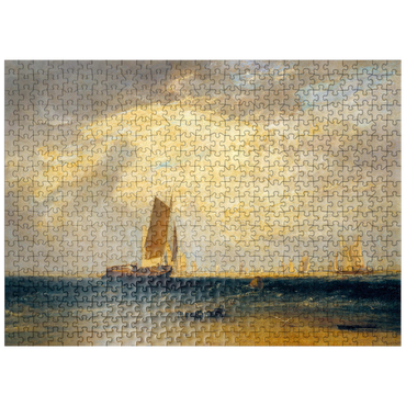 puzzleplate Fishing upon the Blythe-Sand, Tide Setting In 500 Jigsaw Puzzle