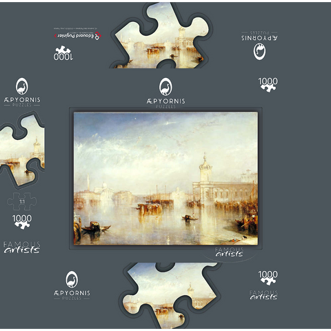 The Dogano, San Giorgio, Citella, from the Steps of the Europa 1000 Jigsaw Puzzle box 3D Modell