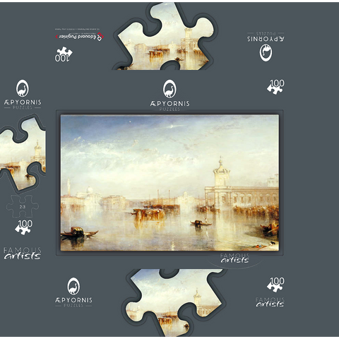 The Dogano, San Giorgio, Citella, from the Steps of the Europa 100 Jigsaw Puzzle box 3D Modell