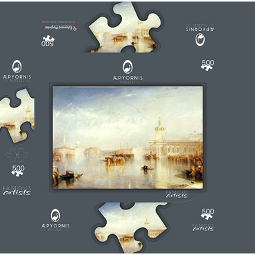 The Dogano, San Giorgio, Citella, from the Steps of the Europa 500 Jigsaw Puzzle box 3D Modell