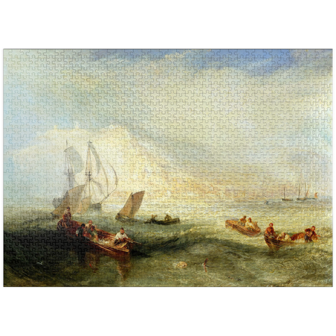 puzzleplate Line Fishing, Off Hastings 1000 Jigsaw Puzzle