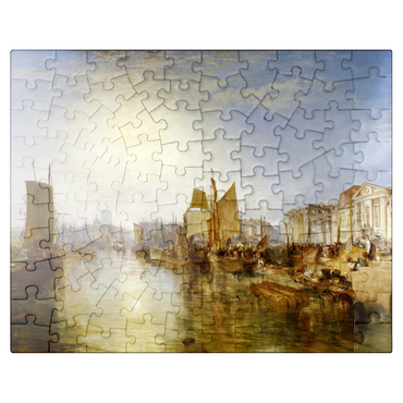 puzzleplate Harbor of Dieppe: Changement de Domicile 100 Jigsaw Puzzle