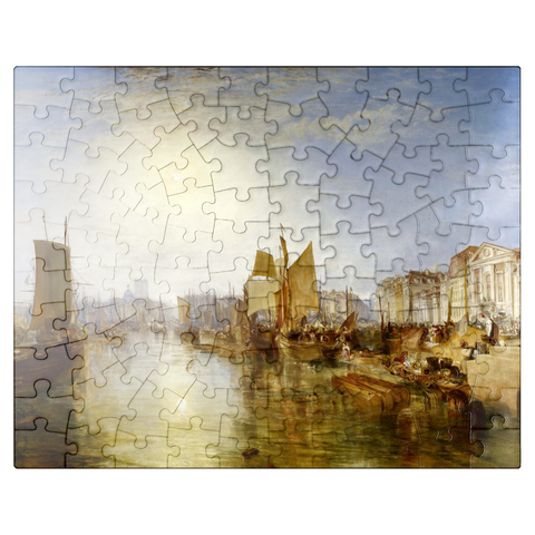 puzzleplate Harbor of Dieppe: Changement de Domicile 100 Jigsaw Puzzle