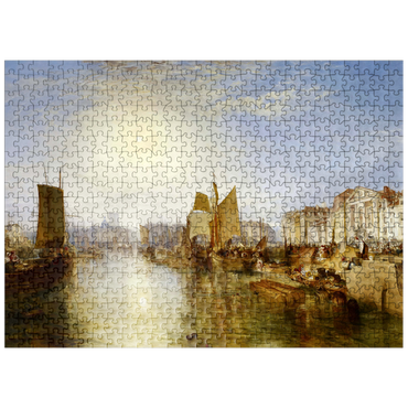 puzzleplate Harbor of Dieppe: Changement de Domicile 500 Jigsaw Puzzle