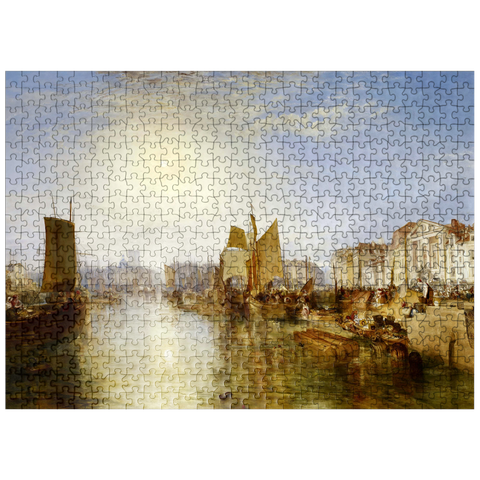 puzzleplate Harbor of Dieppe: Changement de Domicile 500 Jigsaw Puzzle