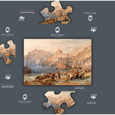 St. Mawes, Cornwall 500 Jigsaw Puzzle box 3D Modell