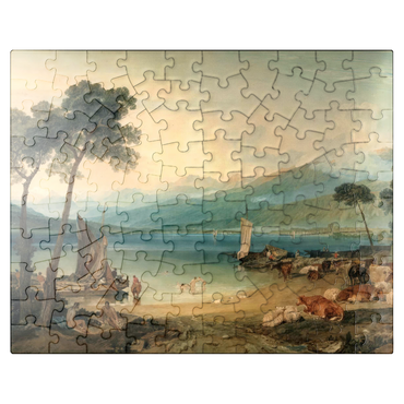 puzzleplate Lake Geneva and Mount Blanc 100 Jigsaw Puzzle